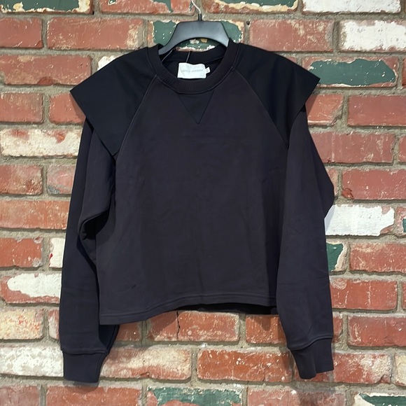 Rebecca Minkoff Zenya Flare Sweatshirt Black - Picture 6 of 7